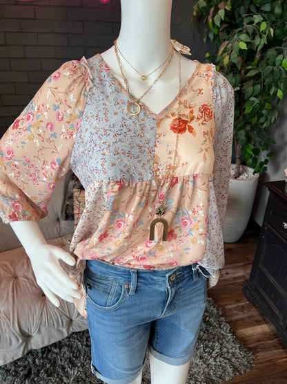 Cora Mid Rise Denim Shorts