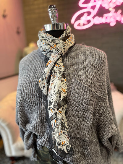 Paisley Chiffon Scarf