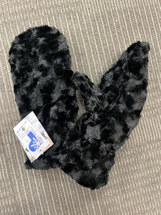 Black Softswirl Mittens