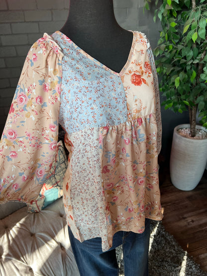 Teagan Floral Babydoll Top