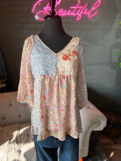 Teagan Floral Babydoll Top