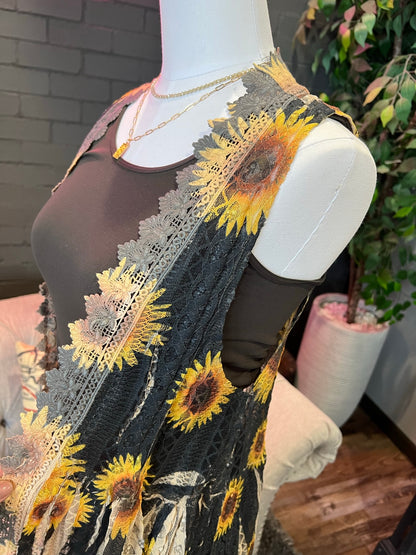 Sunflower Duster Vest