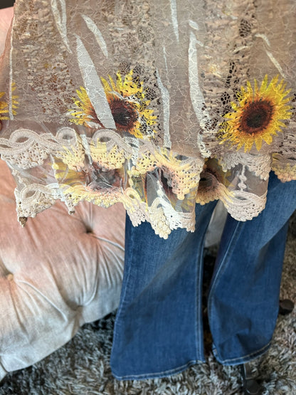 Sunflower Tunic Tank Top