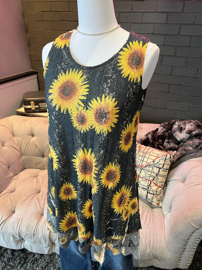 Sunflower Tunic Tank Top