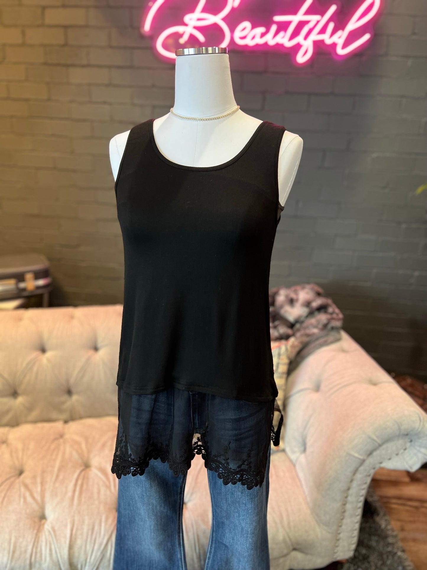 Linda Lace Tank Top