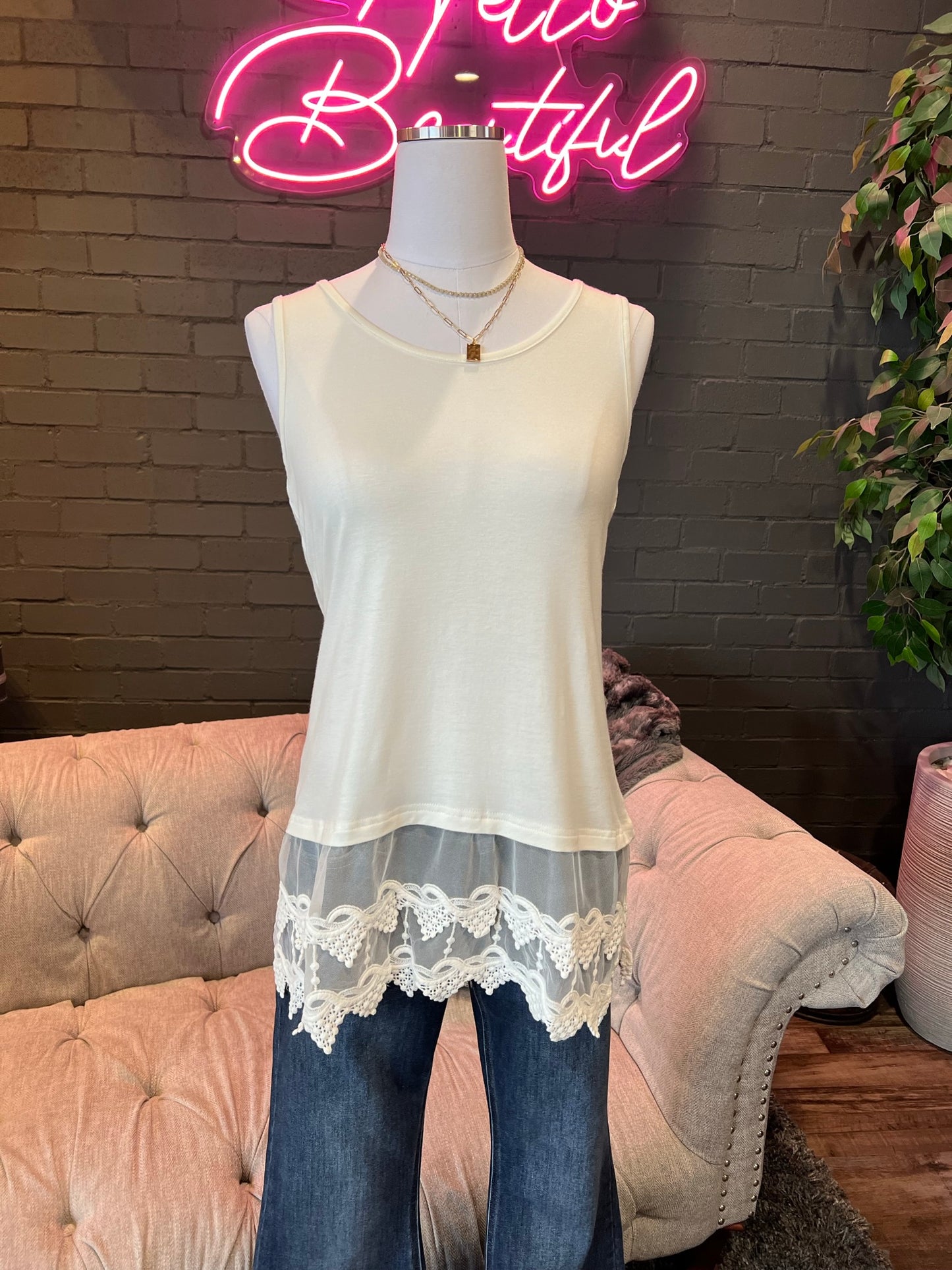 Linda Lace Tank Top