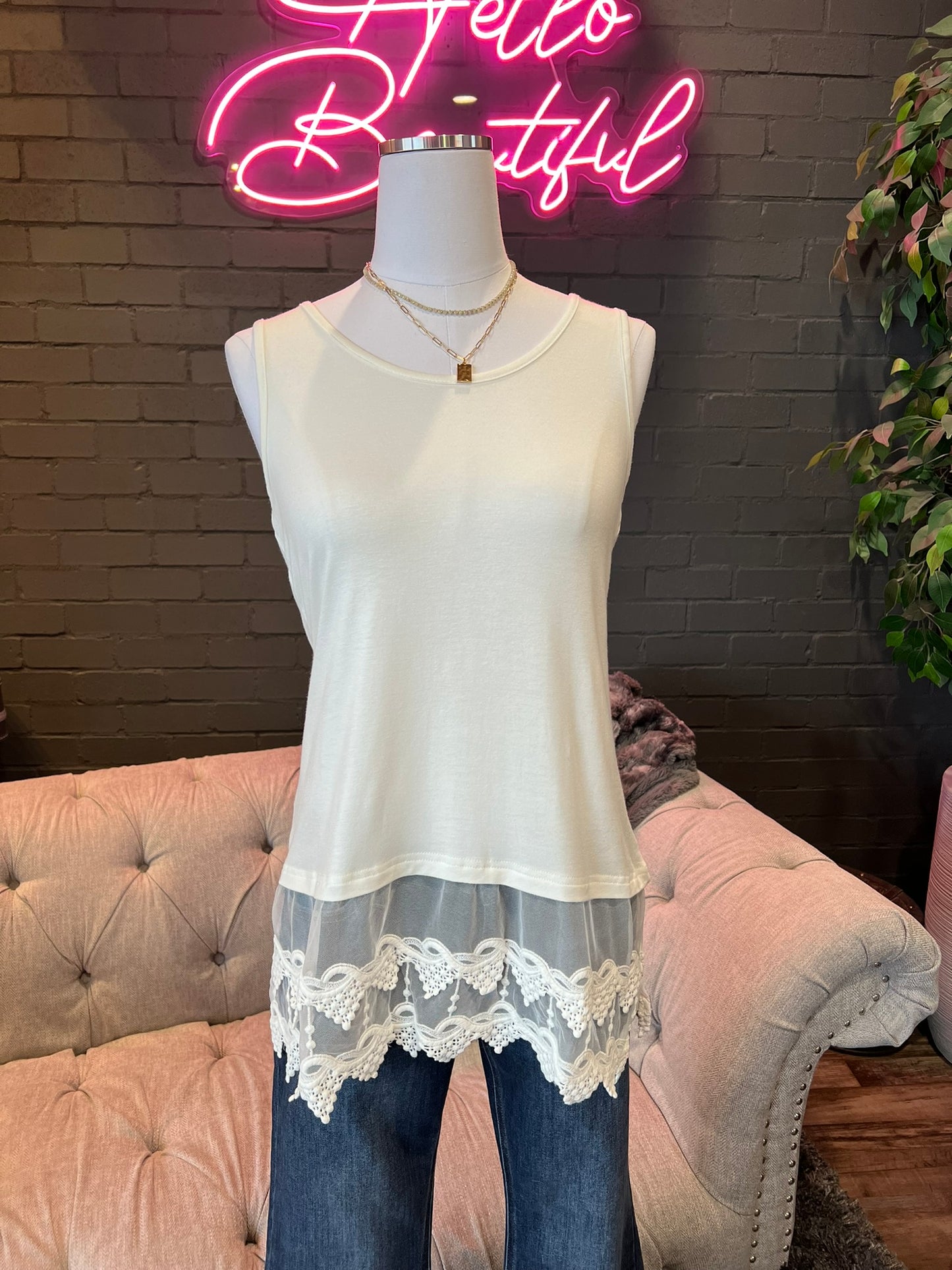 Linda Lace Tank Top