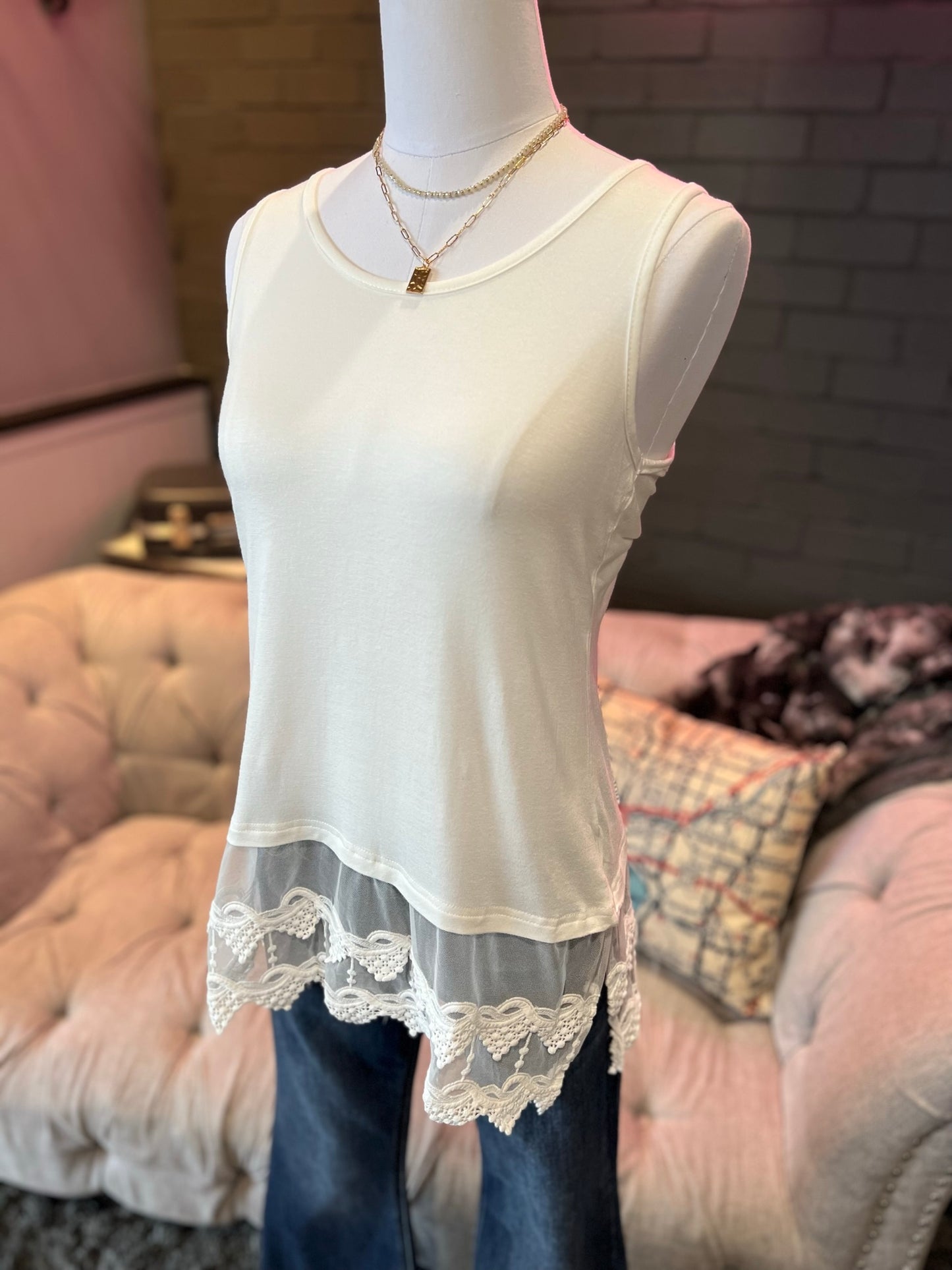 Linda Lace Tank Top