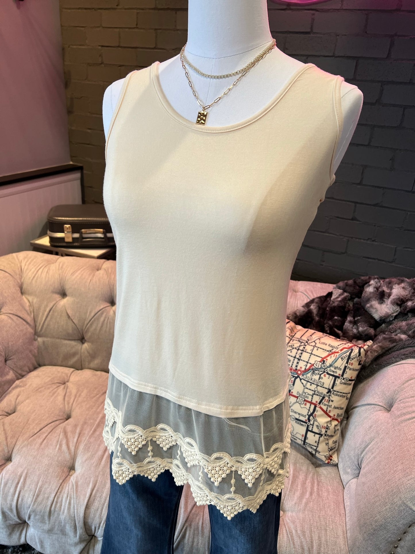 Linda Lace Tank Top