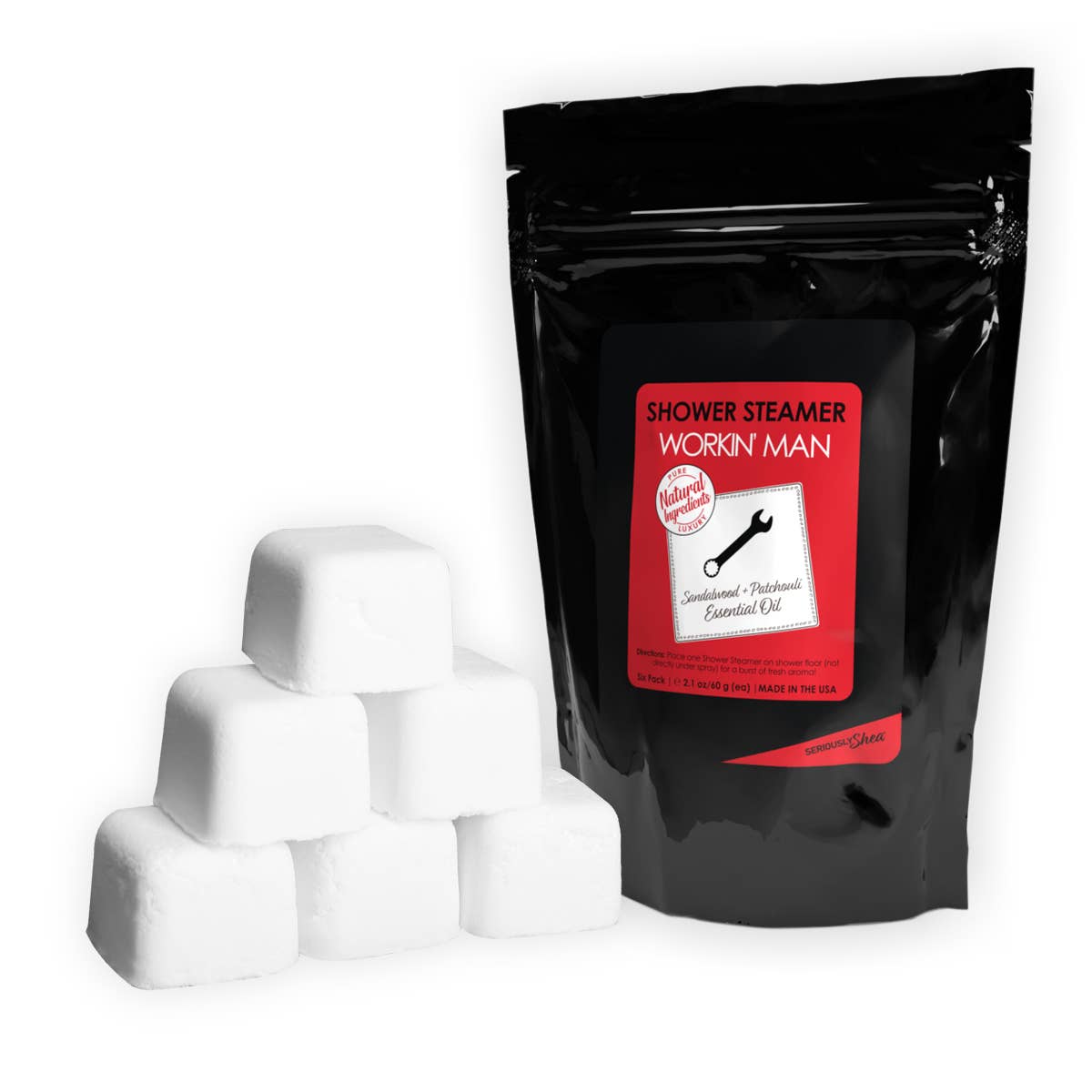 Essential Oil Shower Steamer 6-Pack - Workin' Man