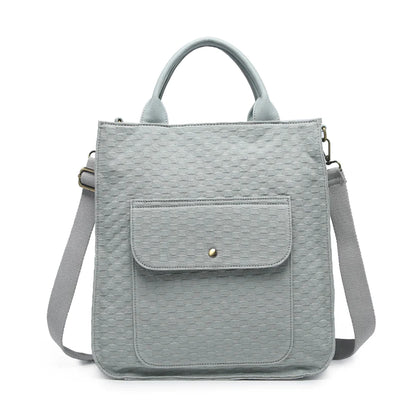 Hannah Checkered Satchel